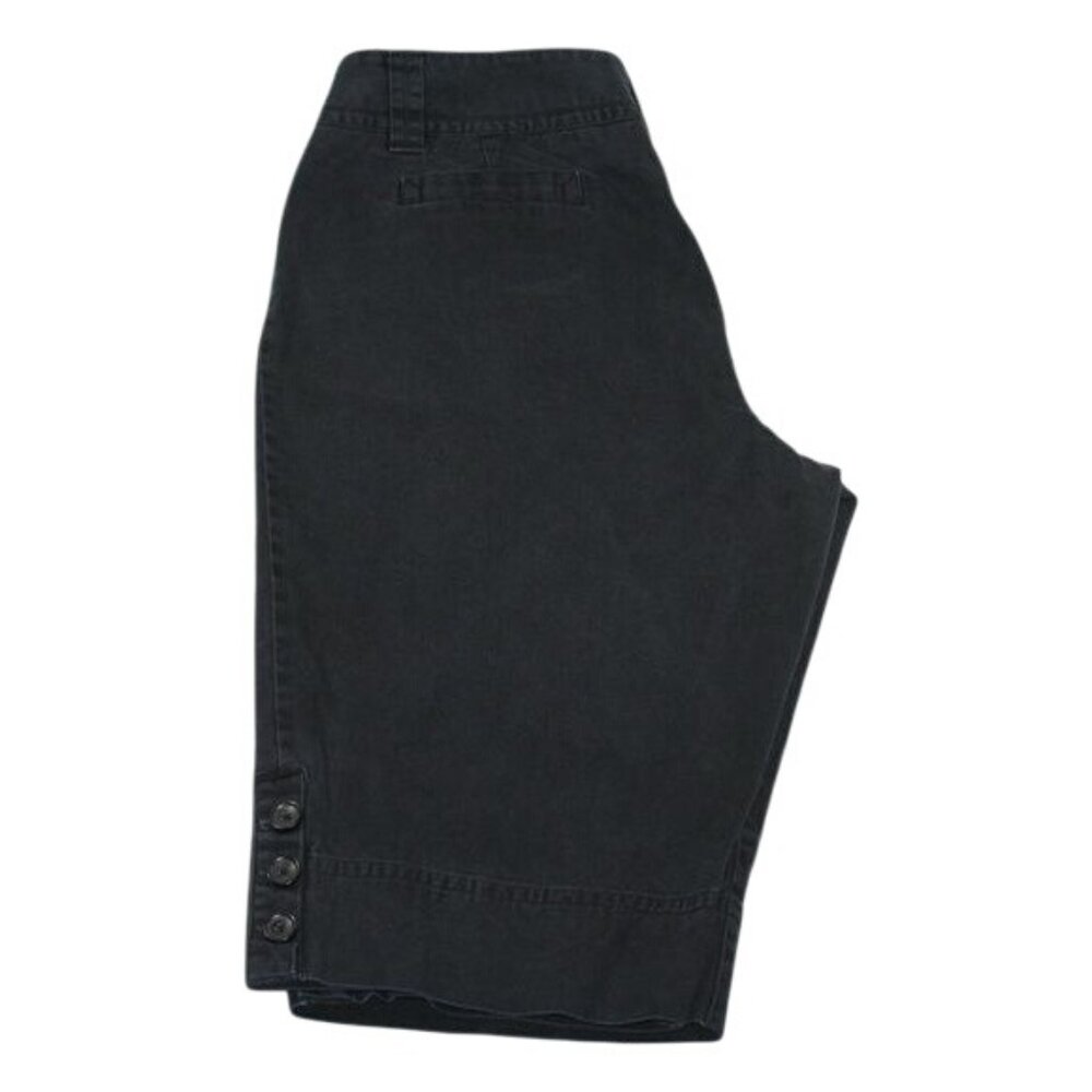 Rafaella Womans Plus Size 18W Black 100% Cotton Capris Pant